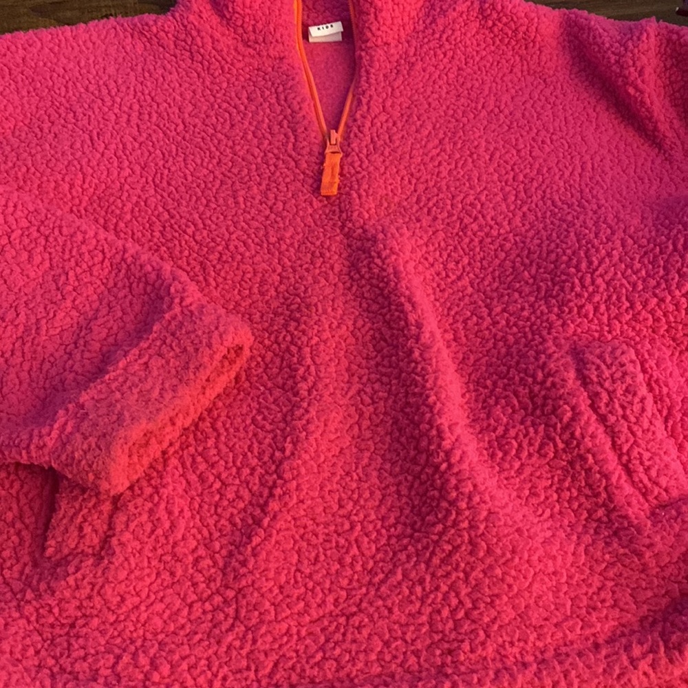 hot pink GAP kids super comfy fleece